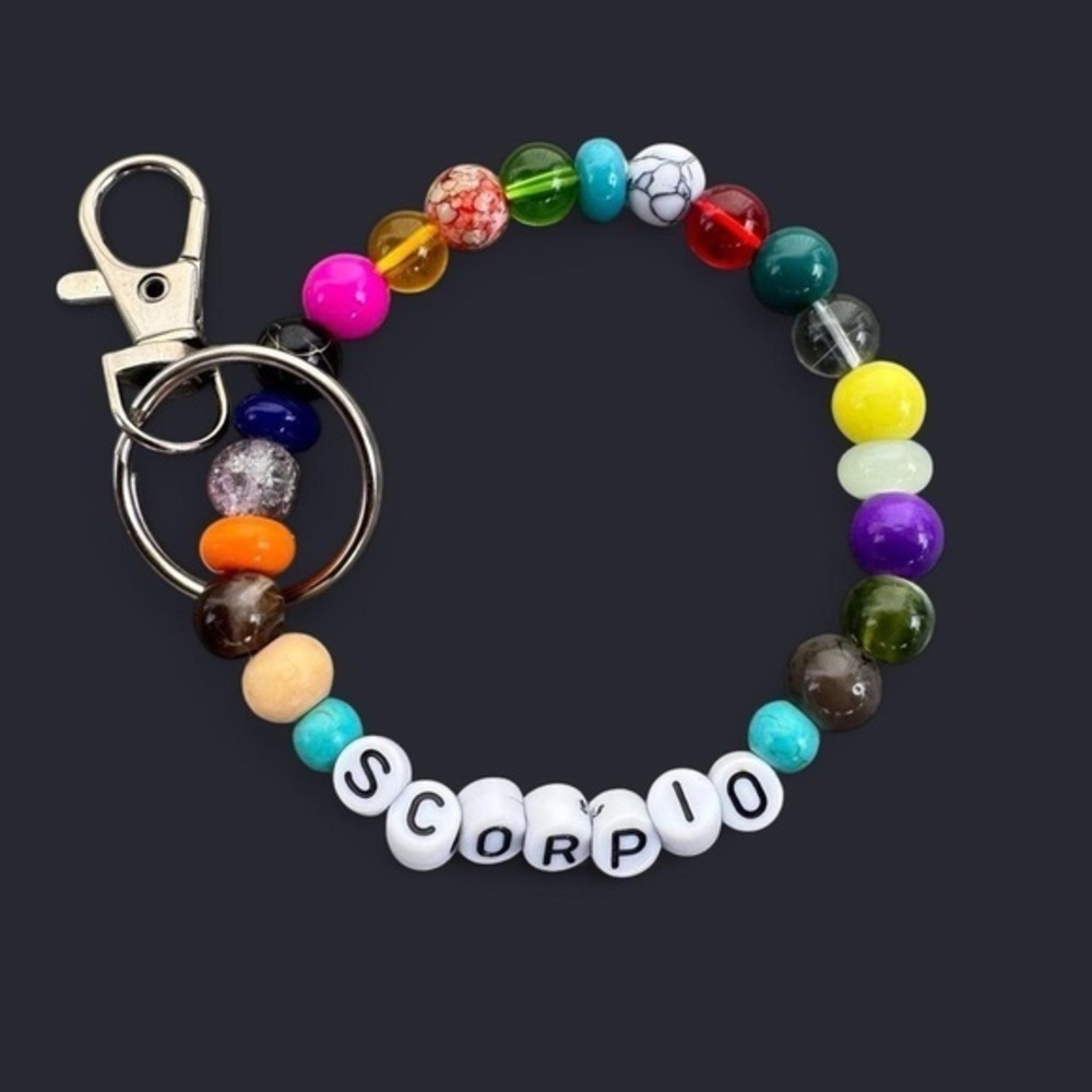 Scorpio Zodiac Keychain Bracelet